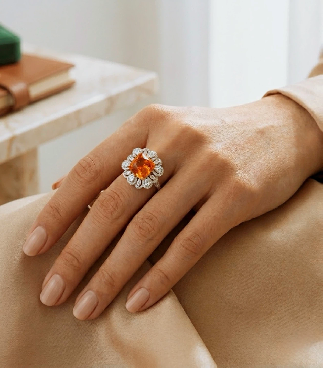 Fanta Summer! 🍊 Sparkling Orange Soda Gemstone Ring - photo 2