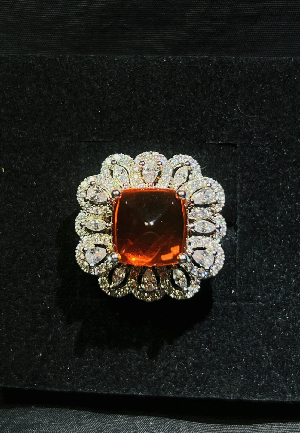 Fanta Summer! 🍊 Sparkling Orange Soda Gemstone Ring - photo 4