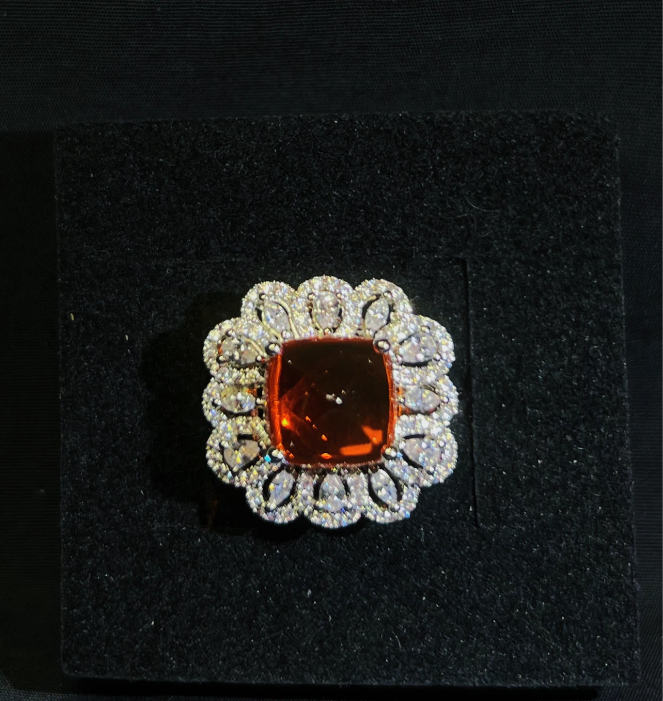 Fanta Summer! 🍊 Sparkling Orange Soda Gemstone Ring - photo 3