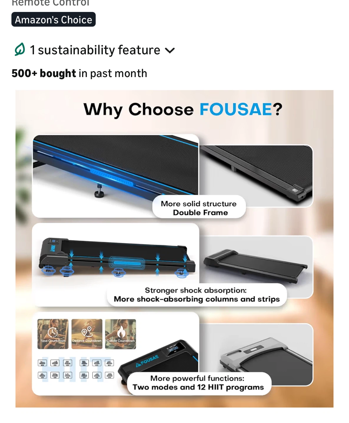 FOUSAE 3-in-1 Under Desk Walking Pad Treadmill - photo 2