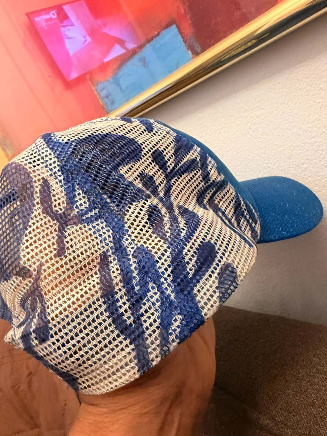Blue "I'm Having a Dory Moment" Mesh Trucker Hat - photo 4