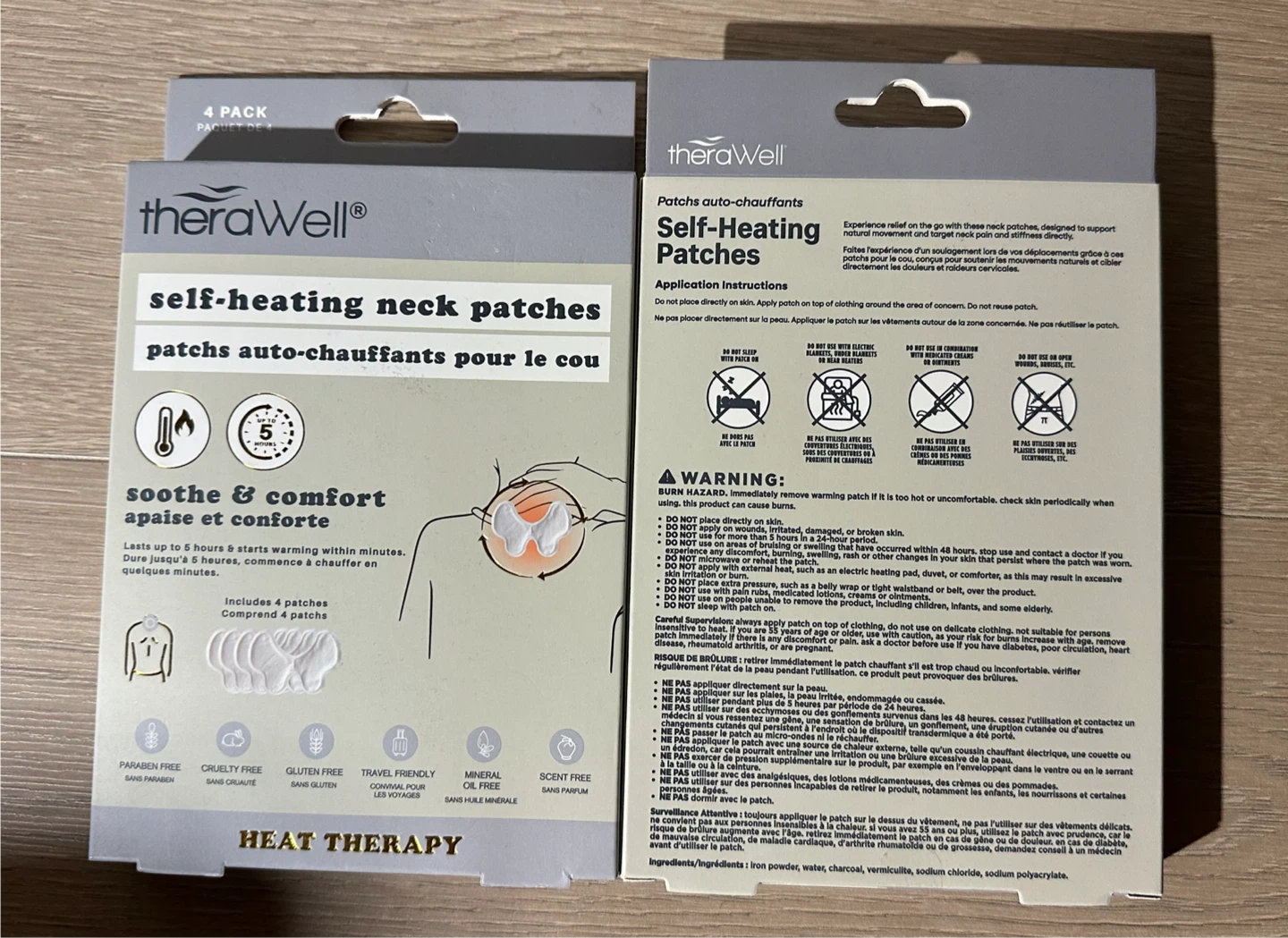 TheraWell Self-Heating Neck Patches (4 Pack) - photo 2