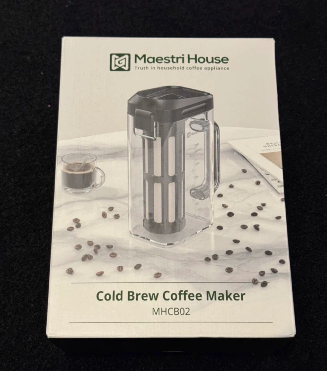 Maestri House Compact Cold Brew Coffee Maker/Pitcher 41oz