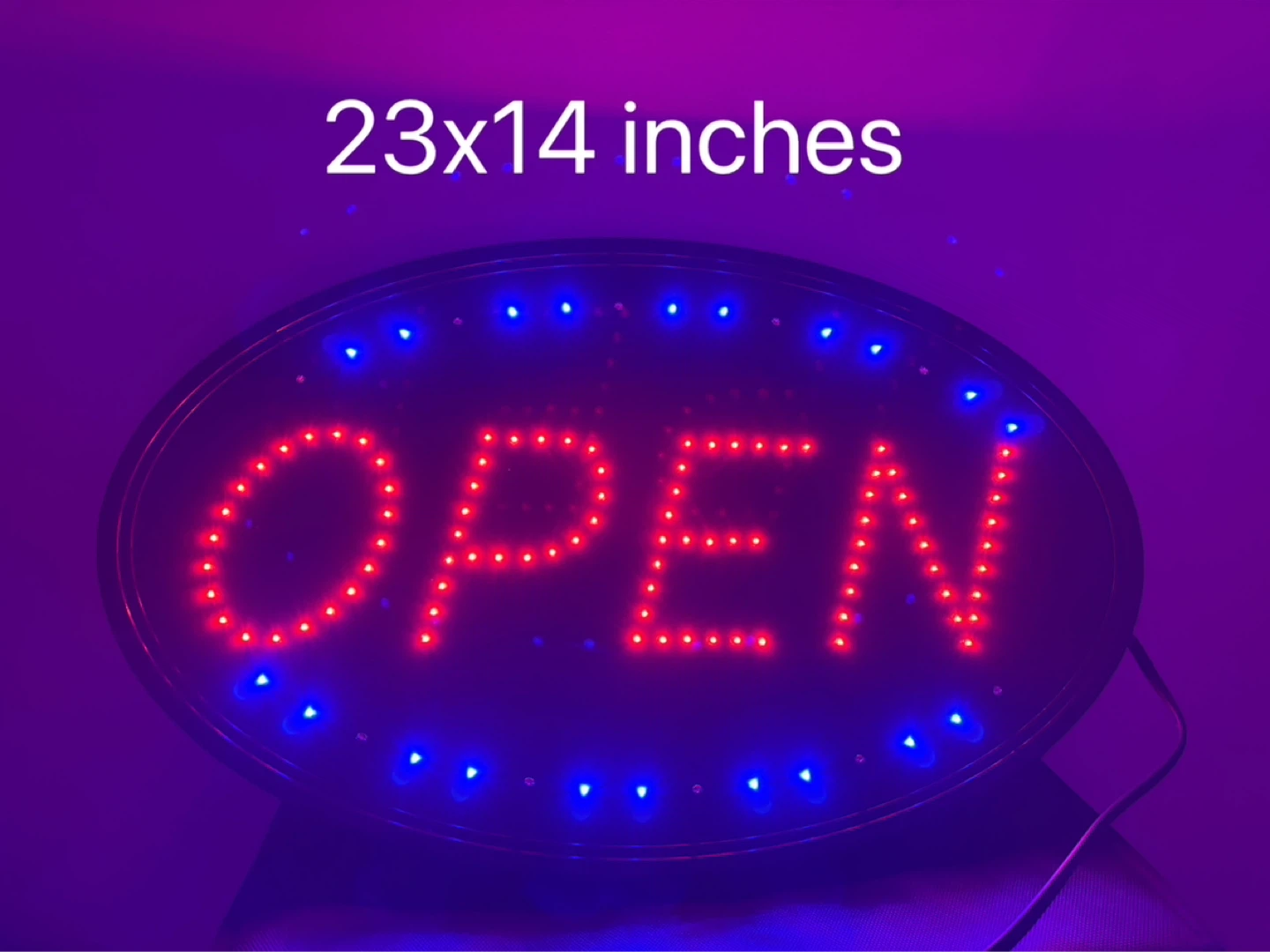 LED Open Sign 23x14 inches