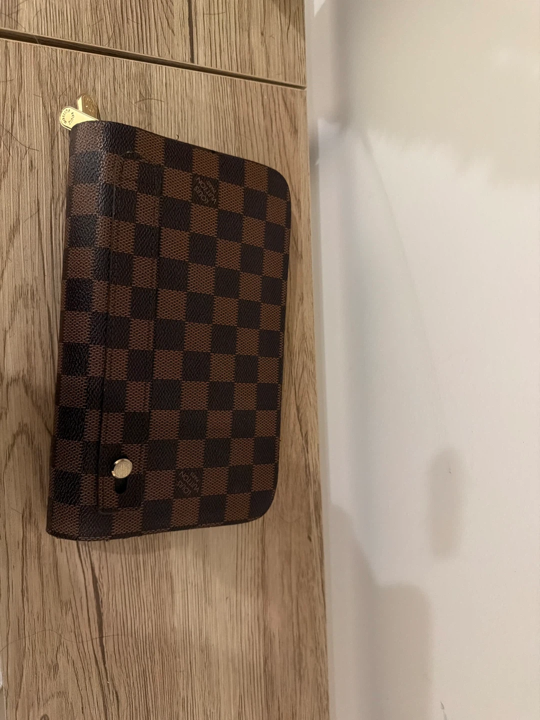Louis Vuitton Damier Ebène Canvas Zipped Organizer Wallet