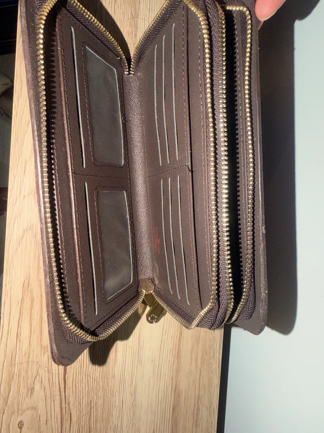 Louis Vuitton Damier Ebène Canvas Zipped Organizer Wallet - photo 2