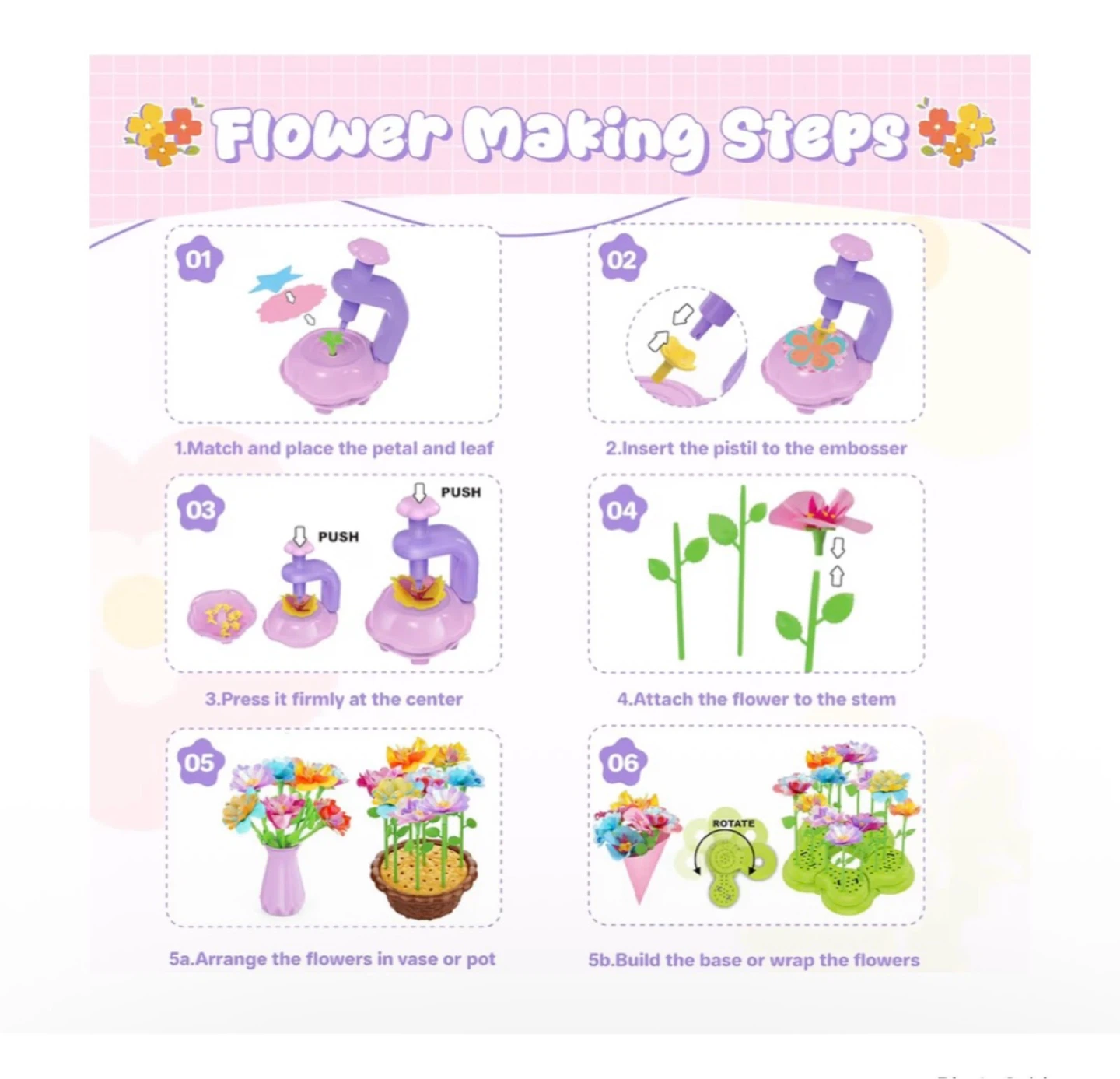 Brand new Fabric Flower Bouquets Toys - photo 5