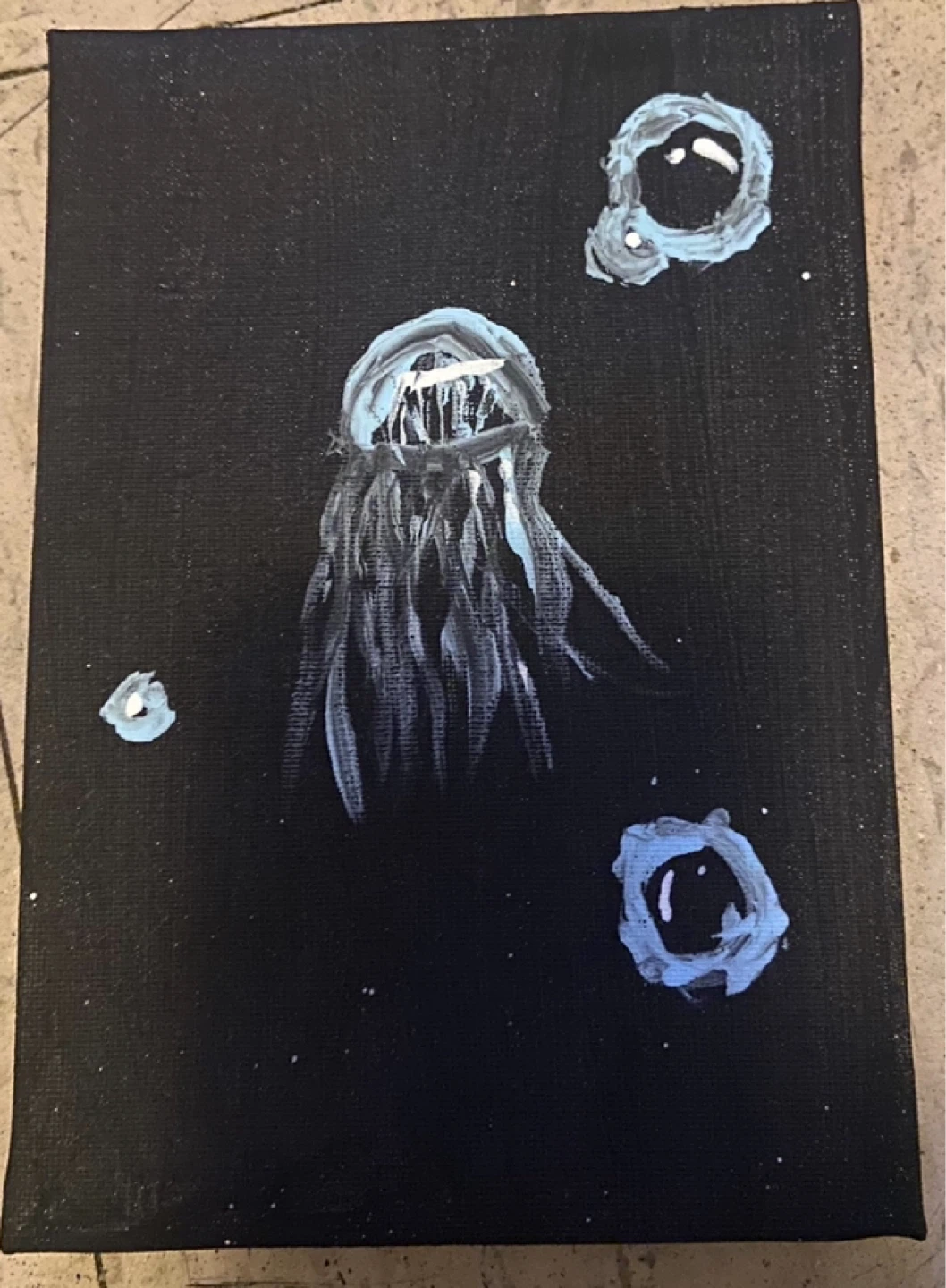 Original Acrylic Painting - Jellyfish Art