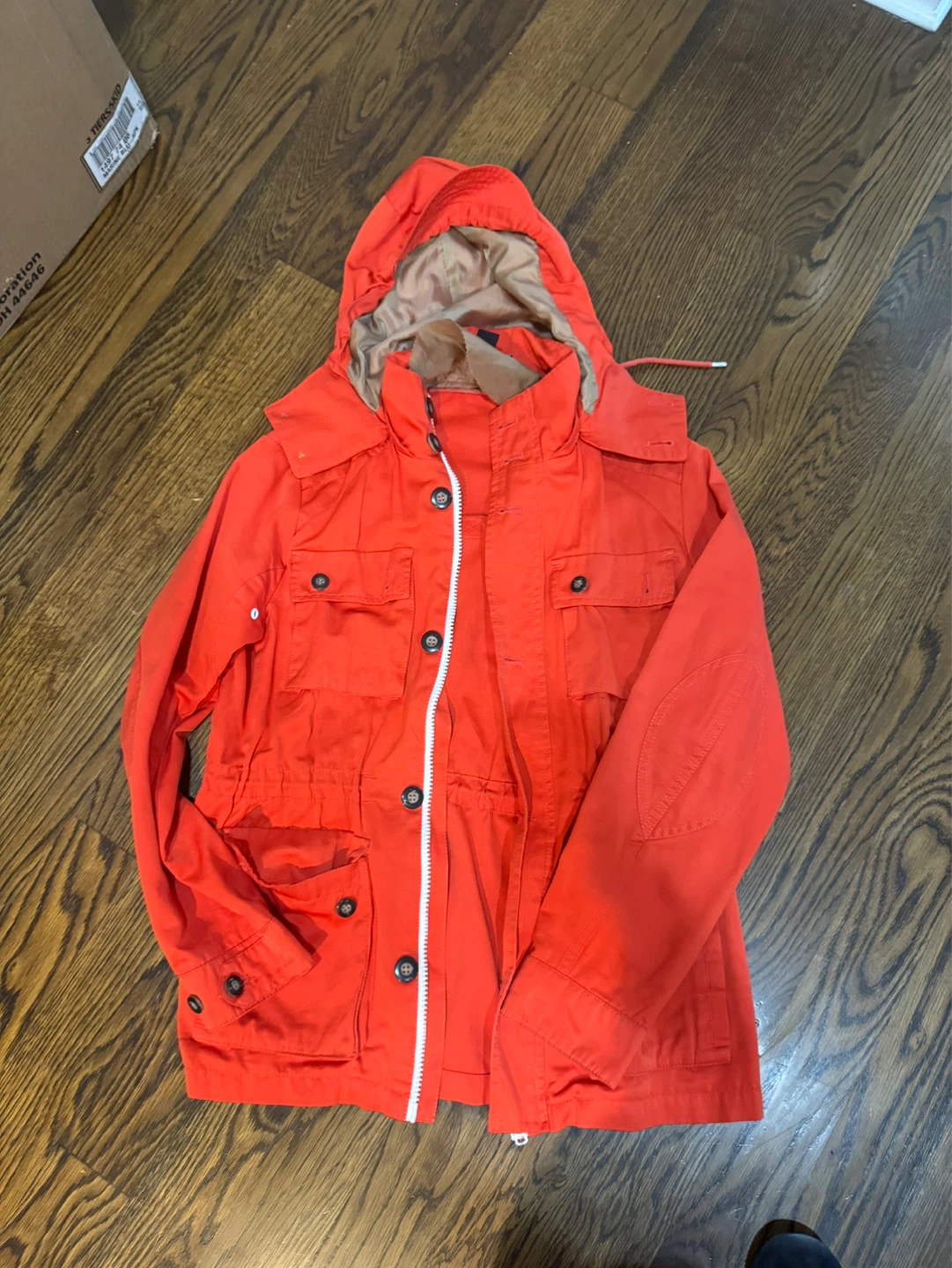 H&M Orange Hooded Jacket