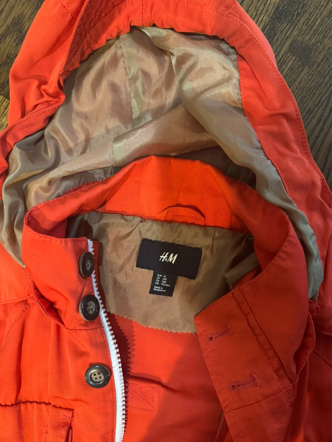 H&M Orange Hooded Jacket - photo 2