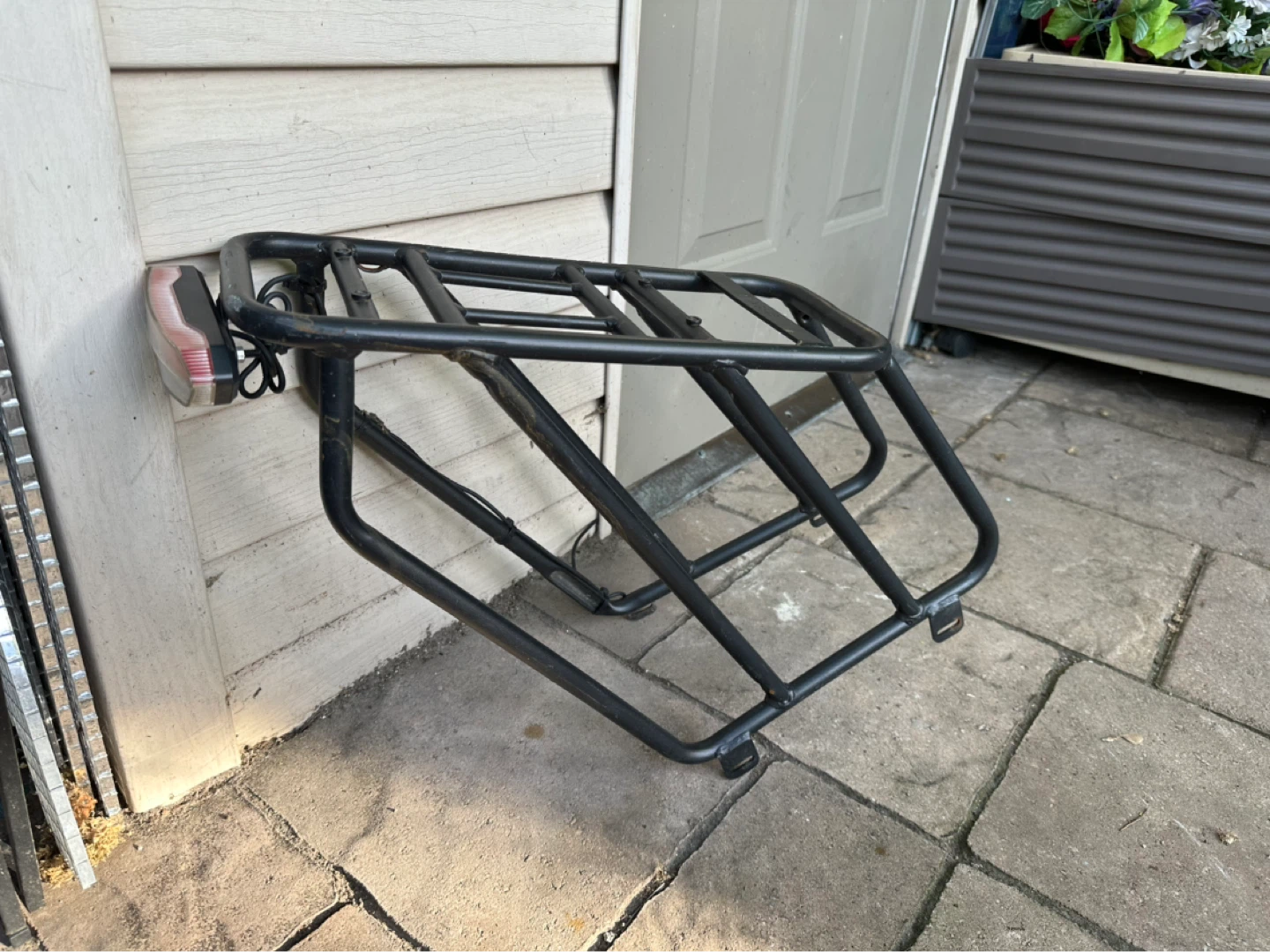 Black Bicycle Rear Rack