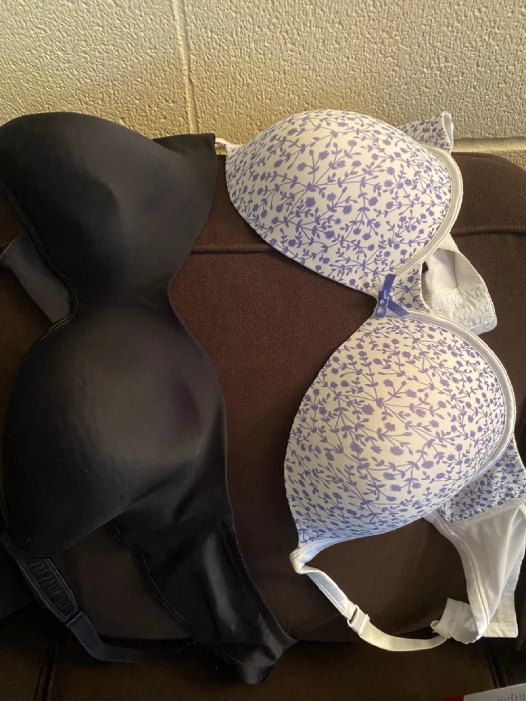 Two Bras - Black & Floral Print