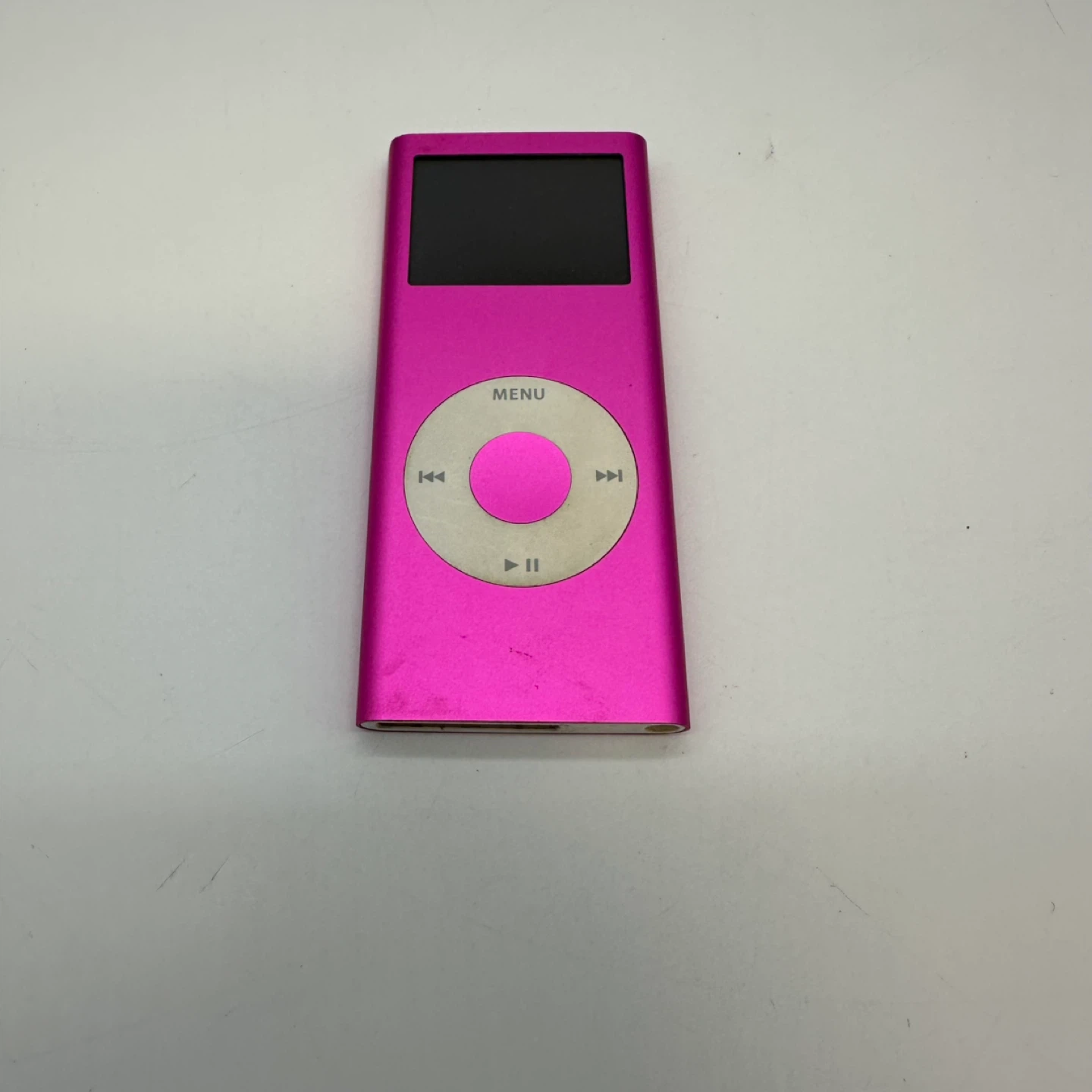Pink Apple iPod Nano 4th Gen 4GB needs battery replacement