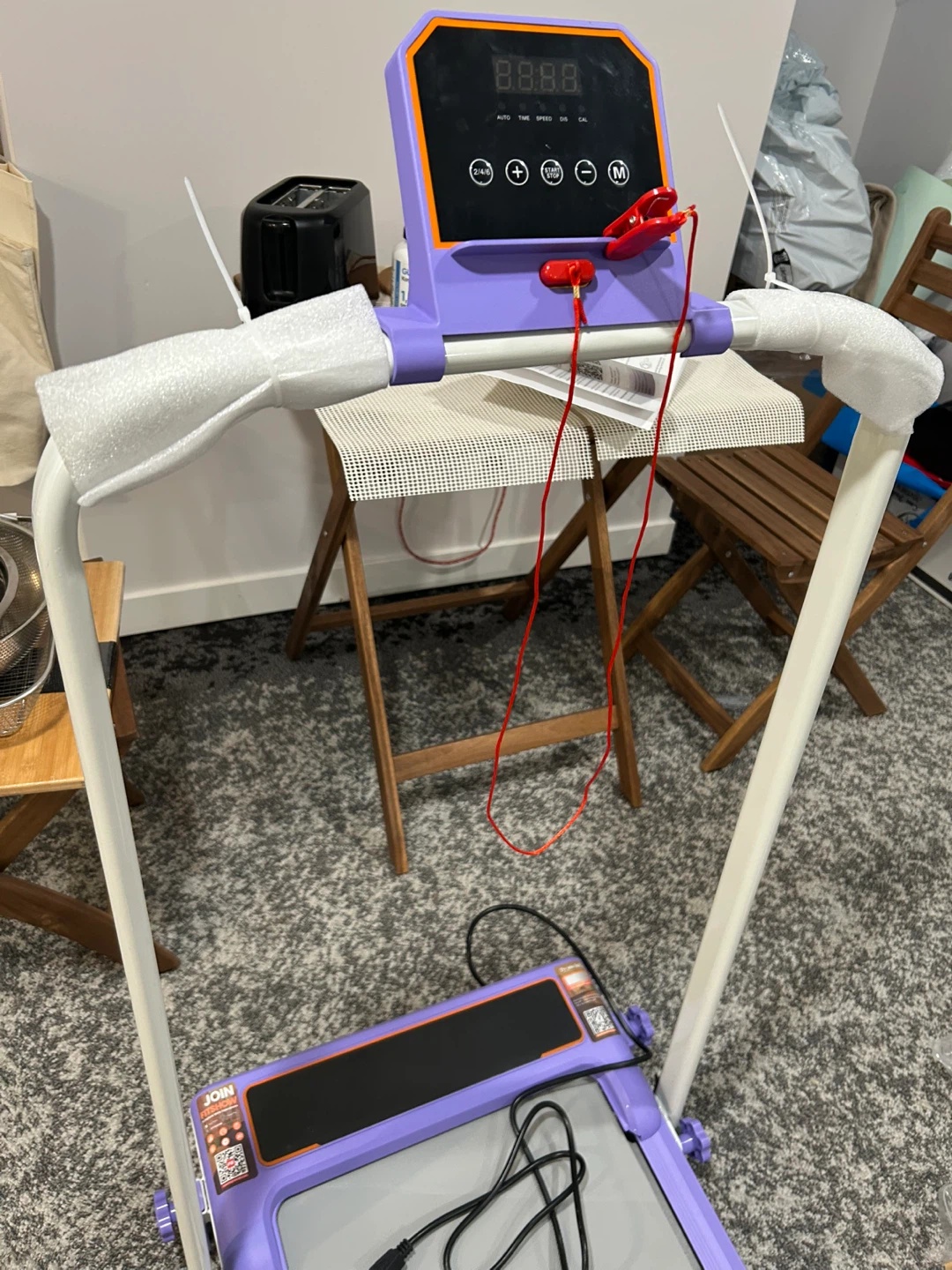 Rayspace Walking Pad Treadmill - Purple - photo 3