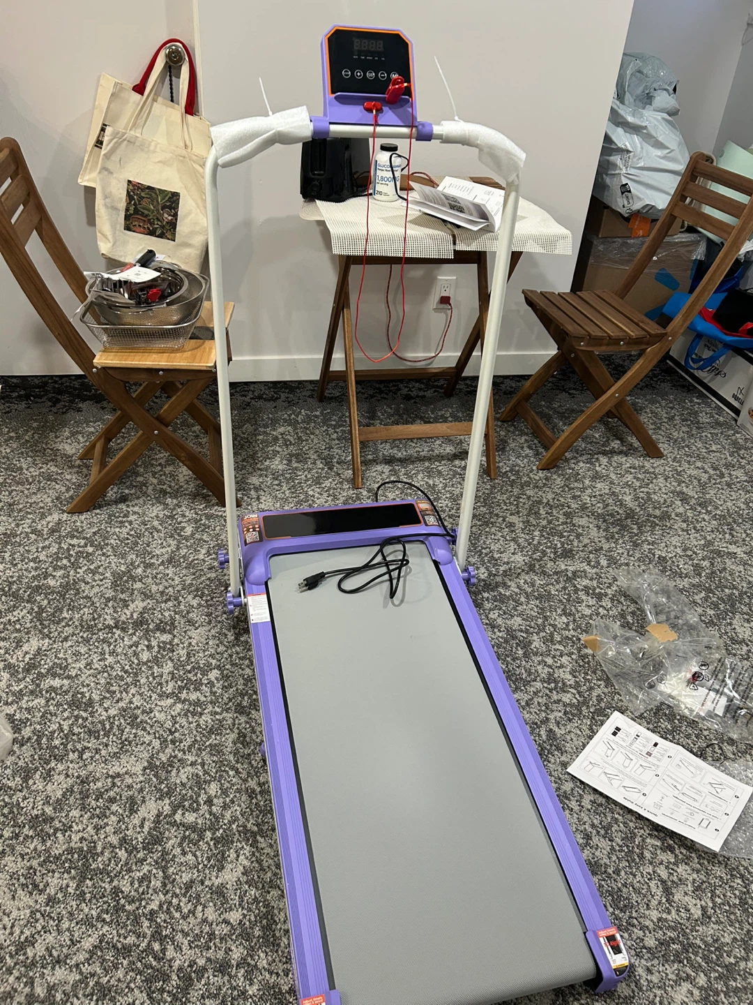 Rayspace Walking Pad Treadmill - Purple