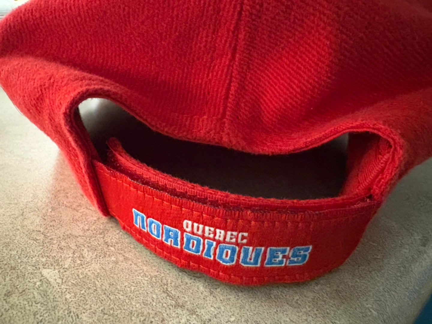 Rare RED Quebec Nordiques Baseball Cap - photo 2