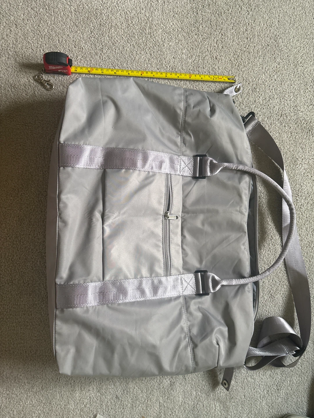 Grey Duffle Bag