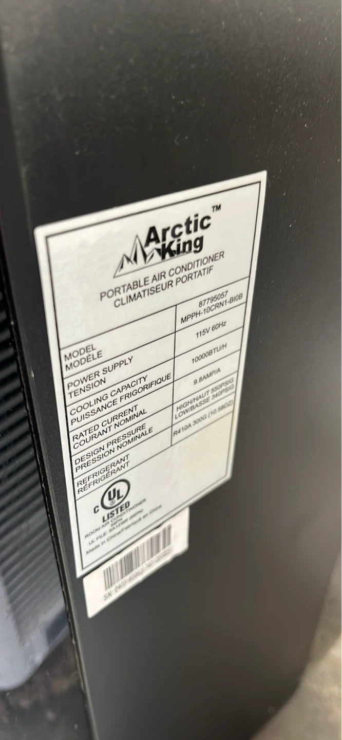 10000btu Arctic King Portable Air Conditioner - 10000 BTU - photo 4