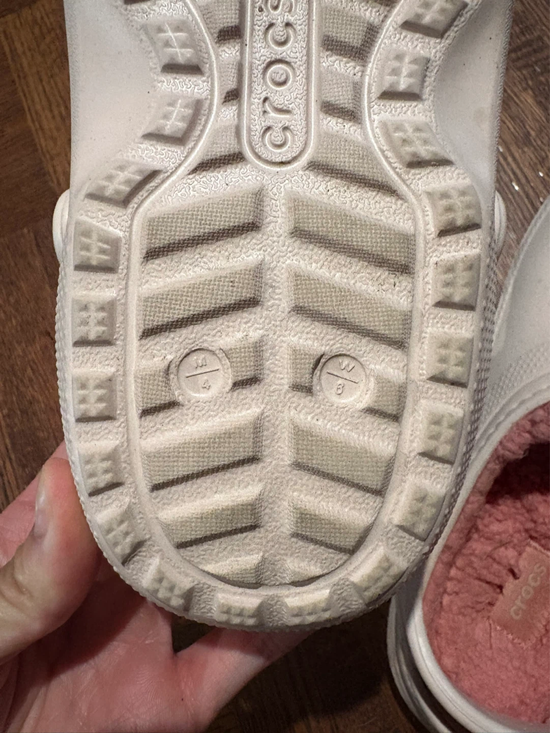 White Lined Crocs - Women's Size 6 - photo 2
