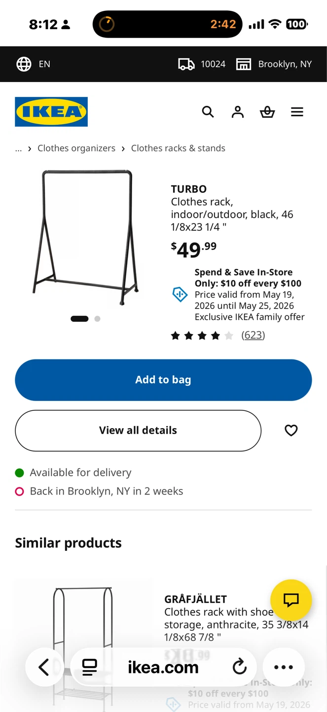 Clothes Rack and coat rack - photo 2