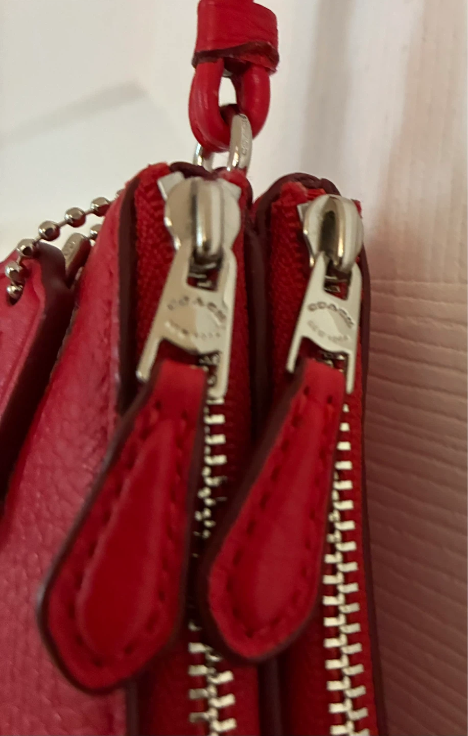 Red Coach Wristlet Purse - photo 3