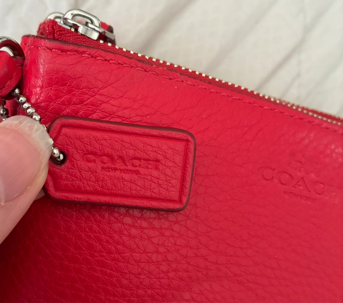 Red Coach Wristlet Purse - photo 2