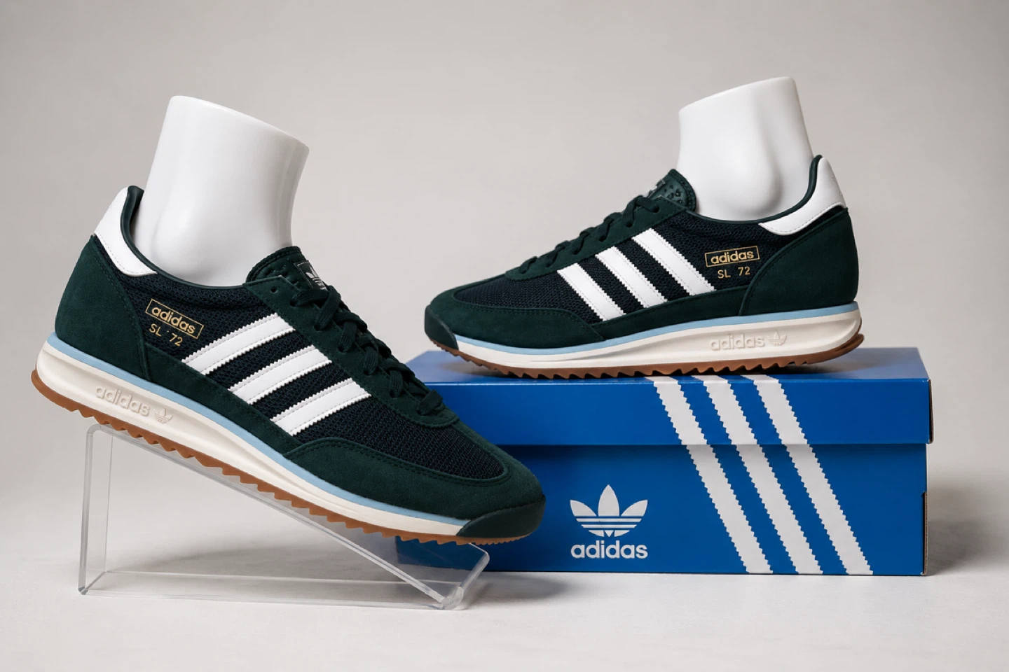 NEW Adidas SL 72 RS Green/White Men’s Size 10.5