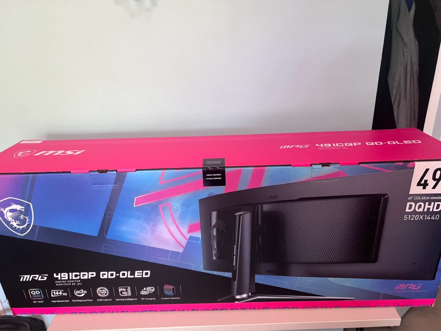 MSI MPG 491CQP QD-OLED Gaming Monitor - photo 2