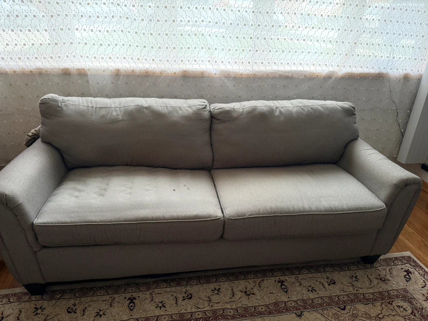 Gray Two-Seater Sofa - photo 2