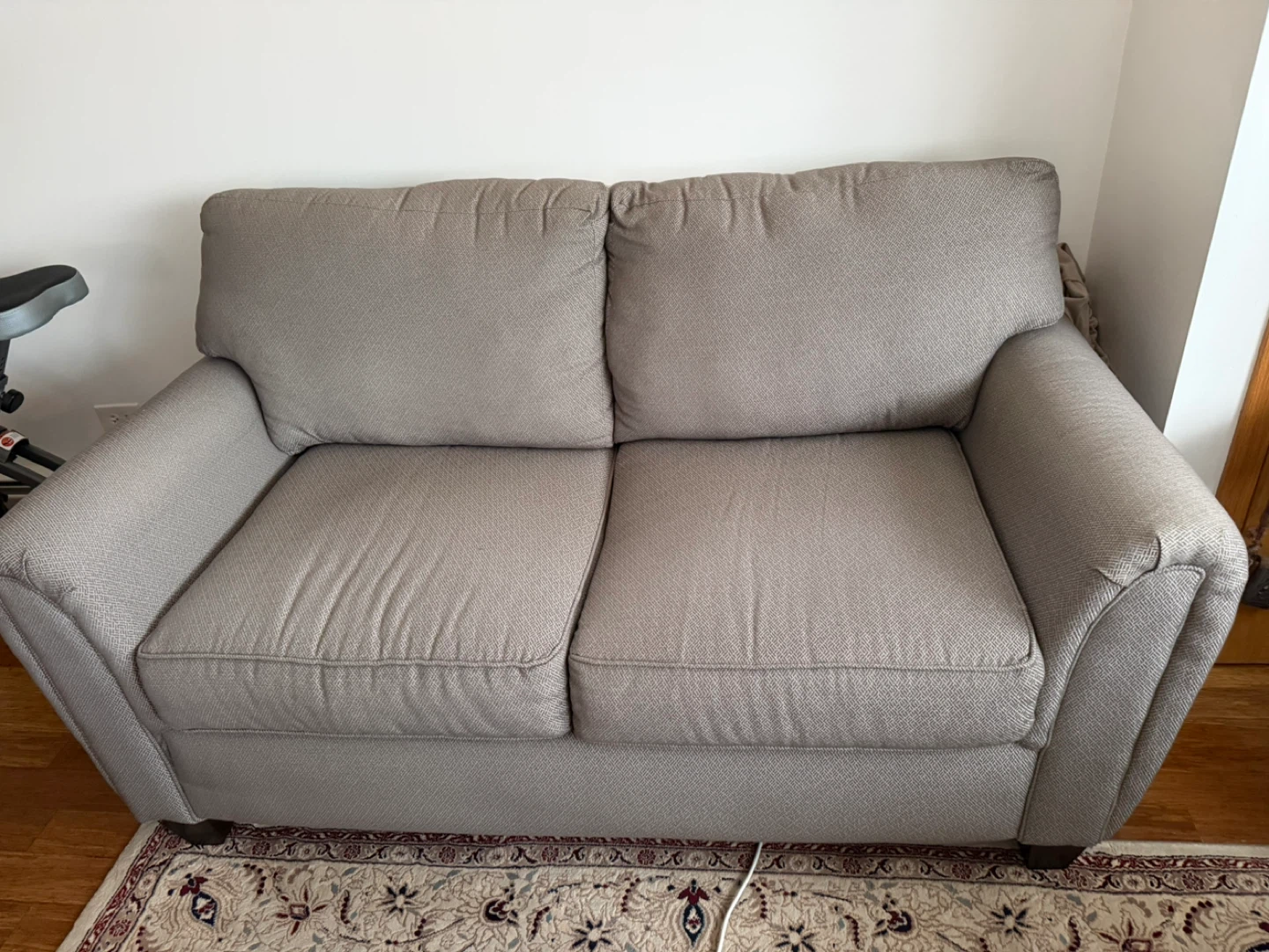 Gray Two-Seater Sofa