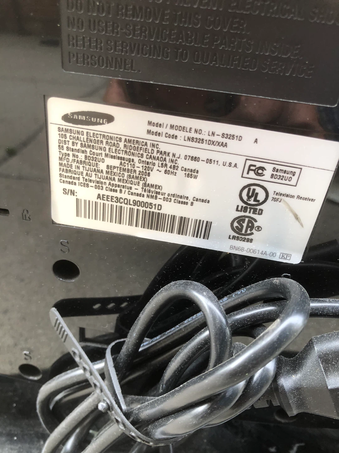 Samsung LNS3251DX/XAA 32" LCD TV - photo 3