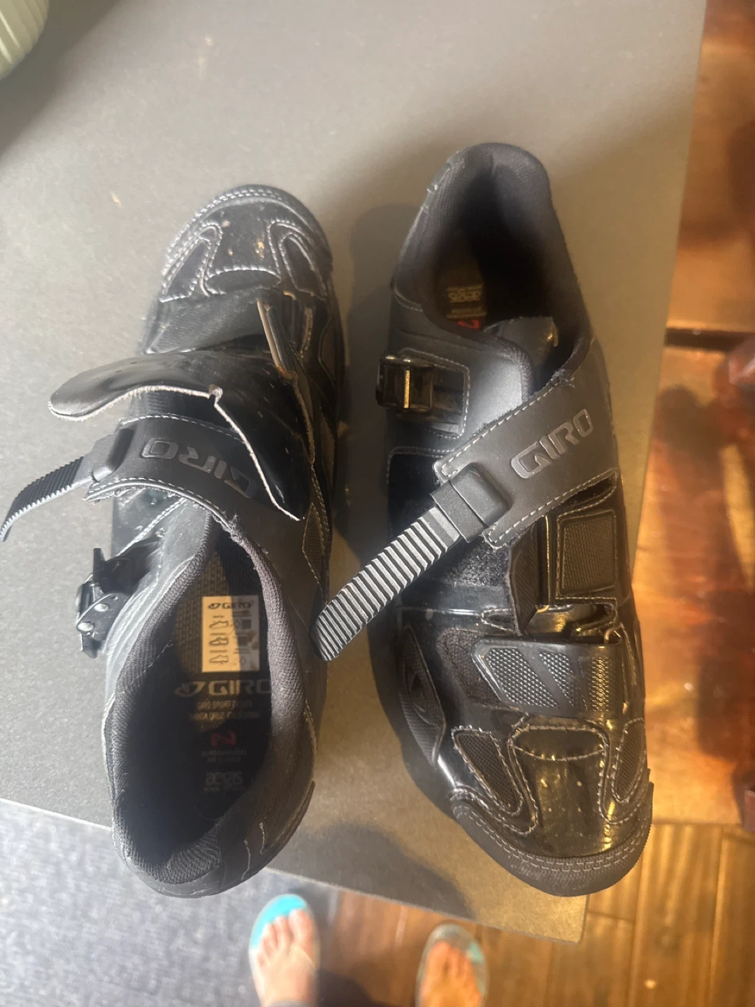 45.5/Giro Gauge Cycling Shoes - Black - EU 45.5 / US Men's 11.5