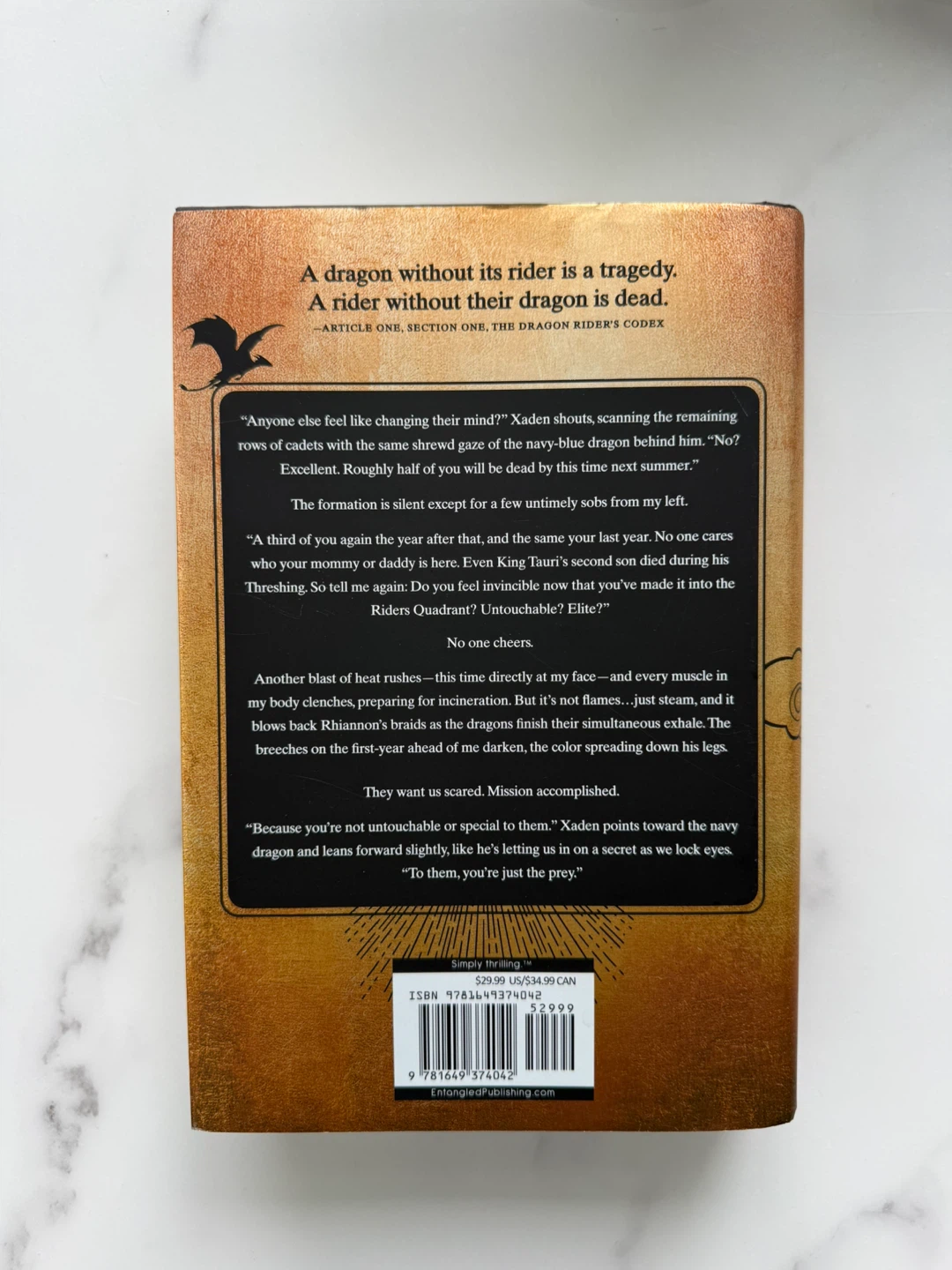 Fourth Wing by Rebecca Yarros - First edition hardcover - photo 3