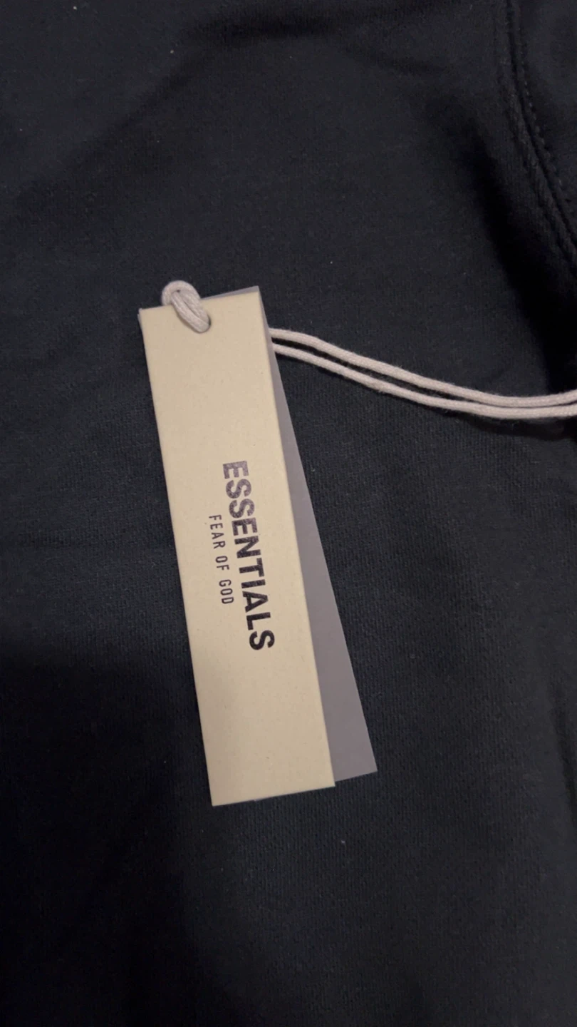 ESSENTIALS Fear of God Black Hoodie - photo 3