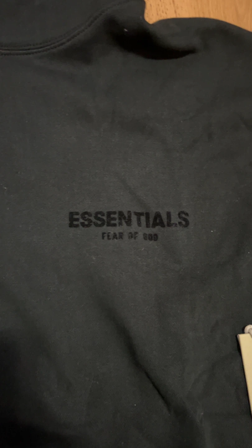 ESSENTIALS Fear of God Black Hoodie - photo 2