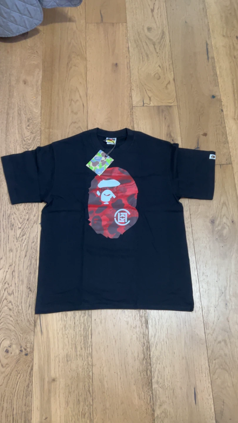 A Bathing Ape BAPE Red Camo Ape Head T-Shirt