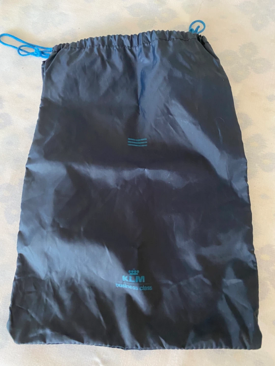 KLM Business Class shoe Drawstring Bag