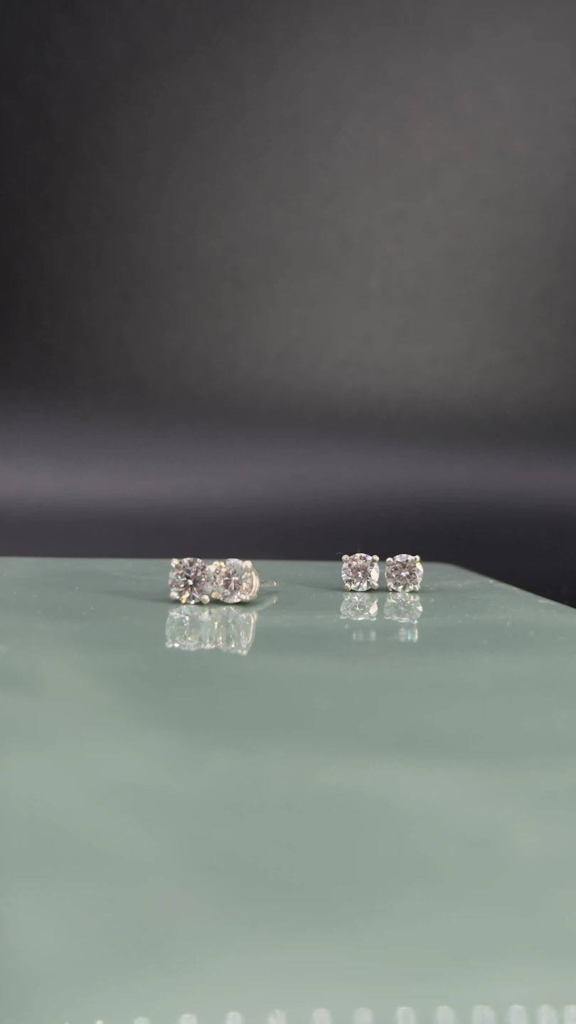 Silver Stud Earrings Set - photo 5