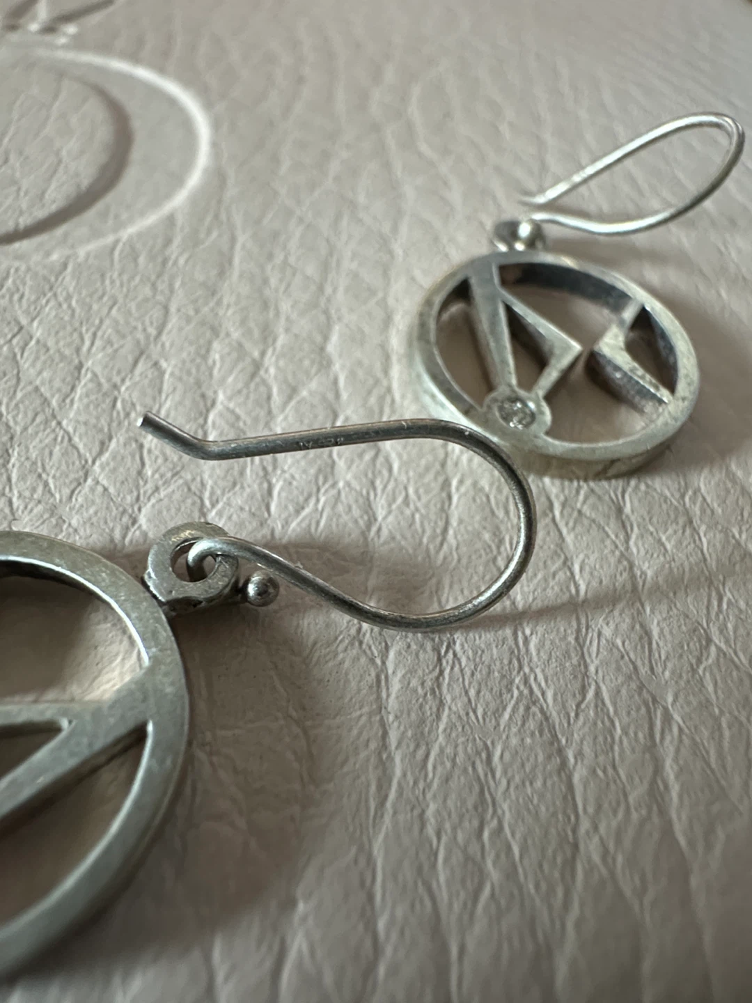 Sterling Silver Dangle Earrings with Diamond Accent - photo 3