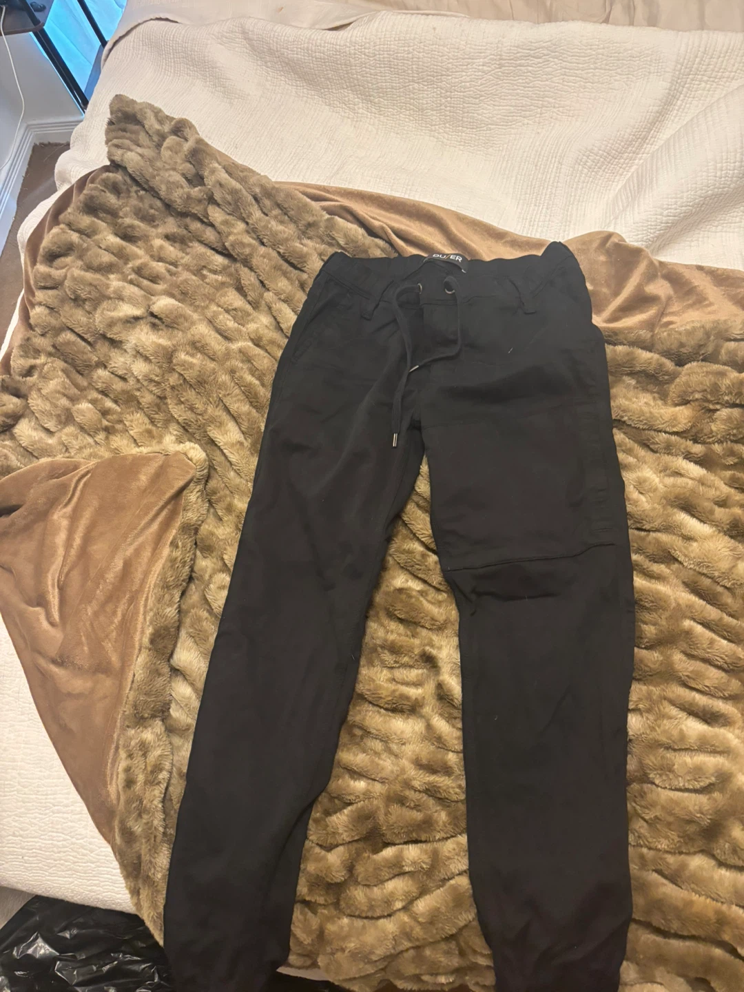 DU/ER Black Slim Fit Cargo Pants - photo 3