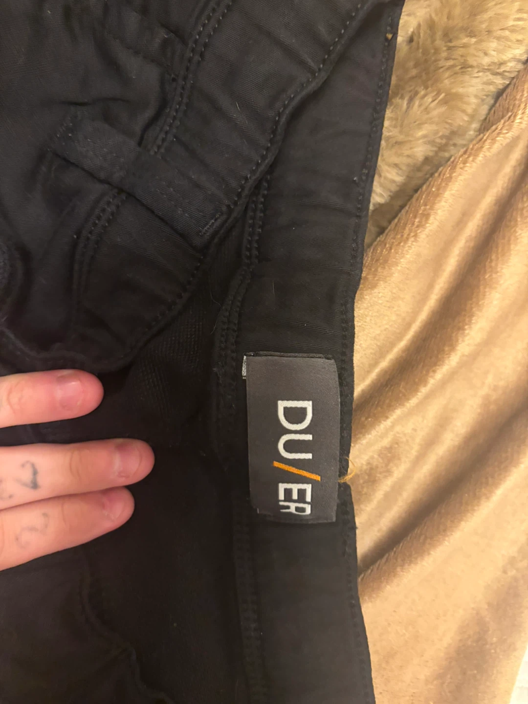 DU/ER Black Slim Fit Cargo Pants - photo 4