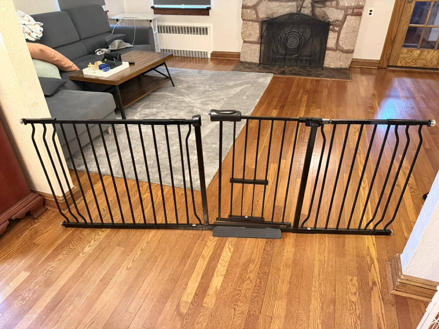 Black Metal Baby Gate - photo 2