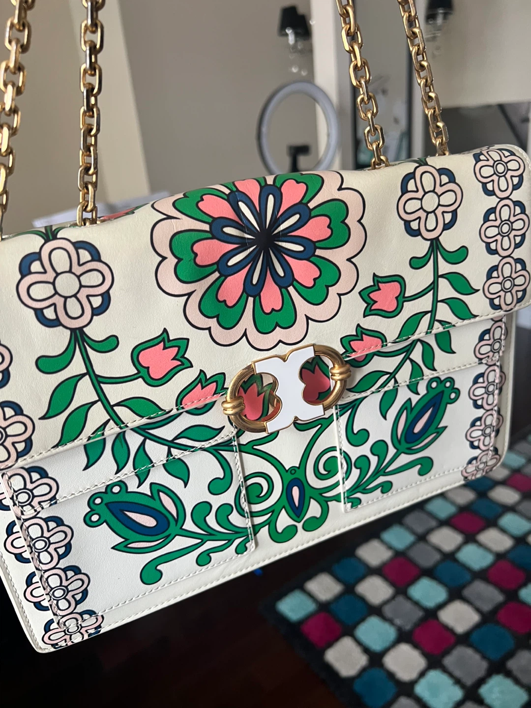 Tory Burch Floral Print Shoulder Bag - photo 2