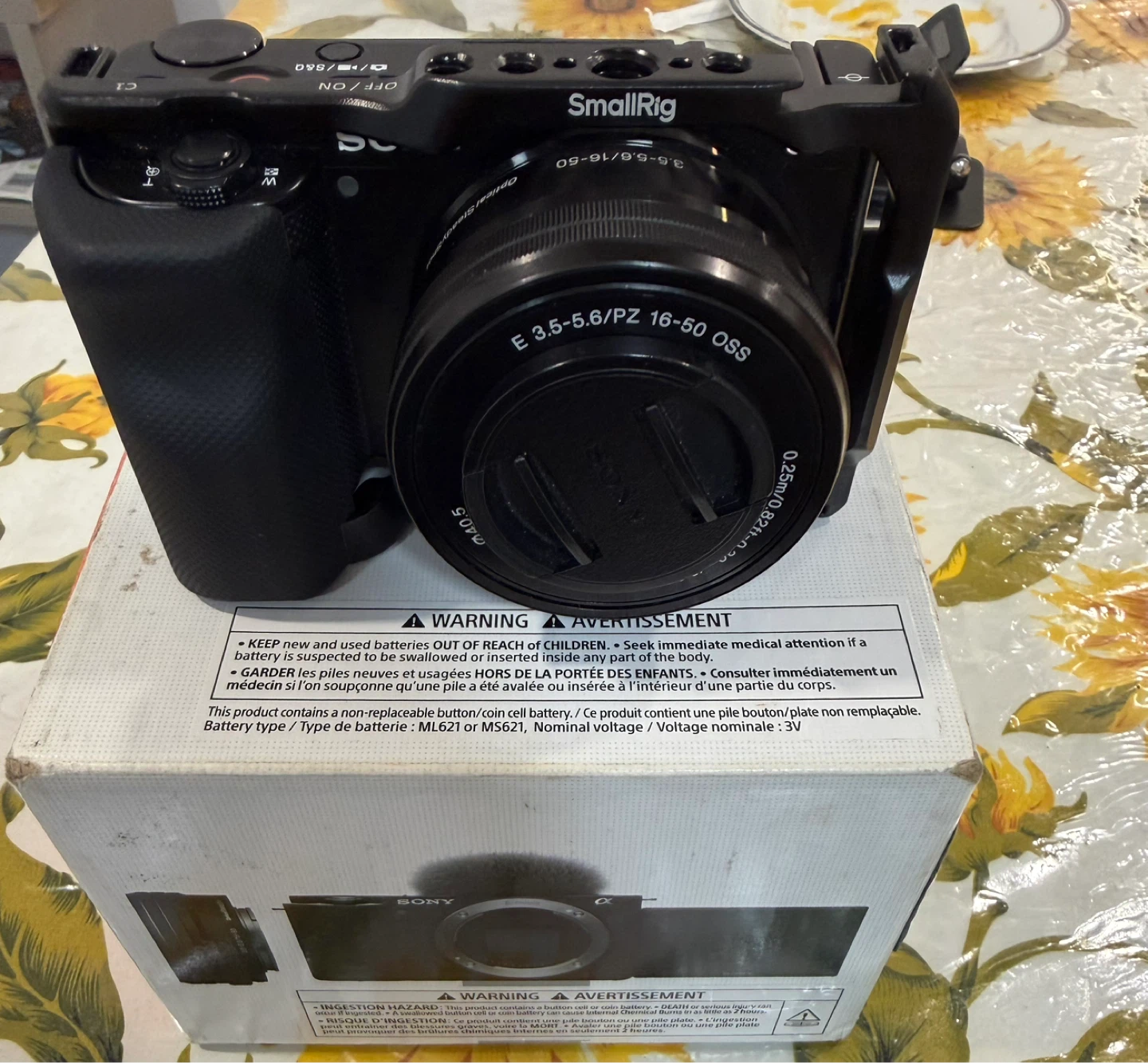 Sony ZV-E10 Camera with SmallRig Cage and Lens