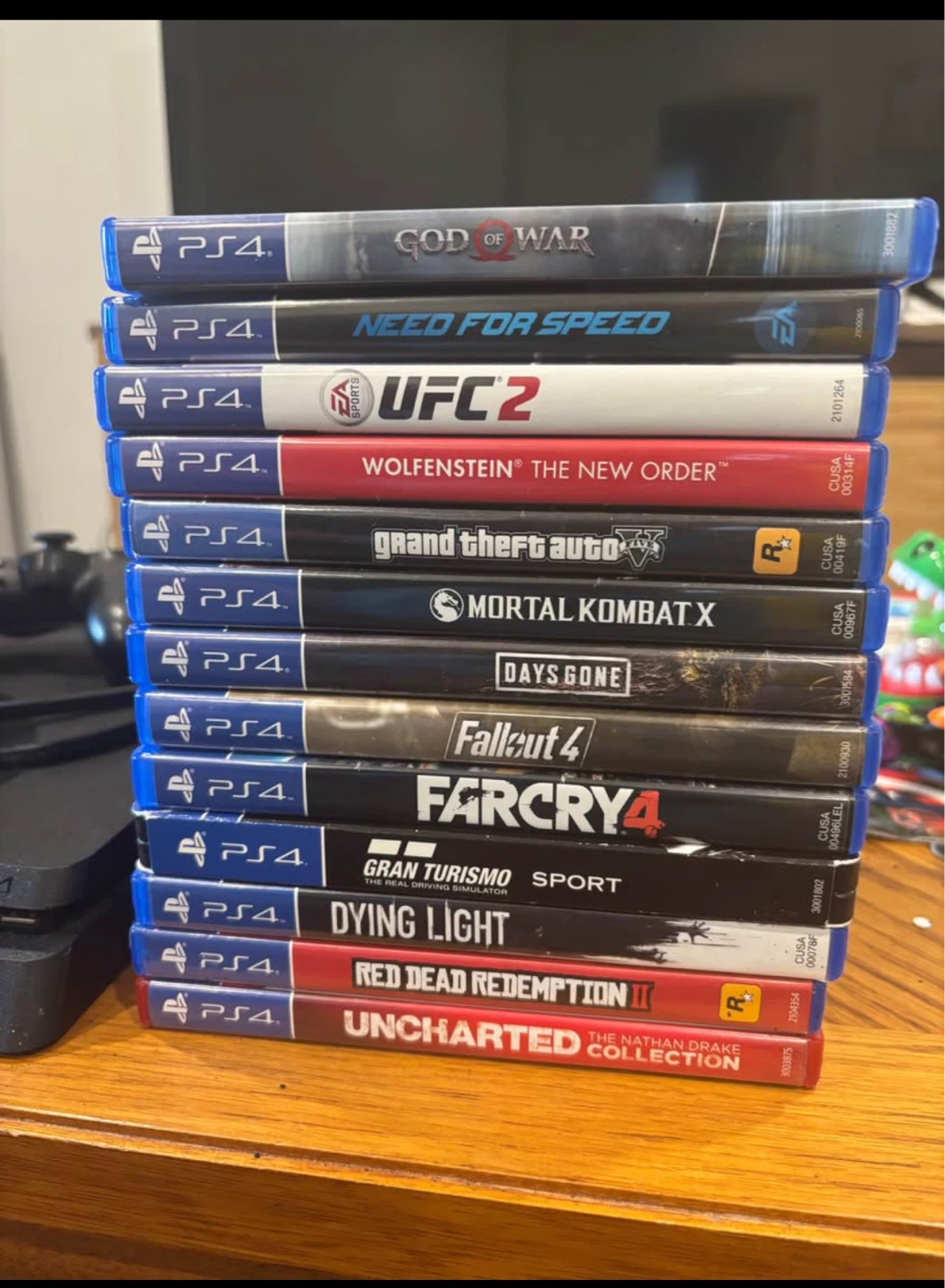 PlayStation 4 Slim Console with 11 Games and 2 Controllers