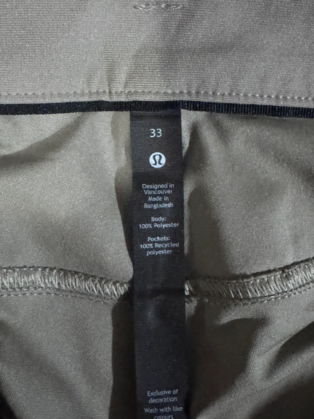 Lululemon Men's Pants Size 33
