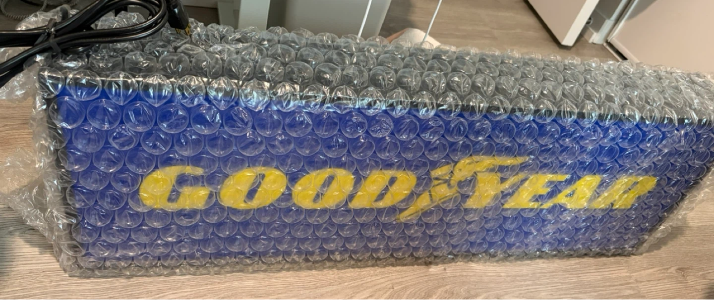 Goodyear light sign (shop light) - brand new - photo 2