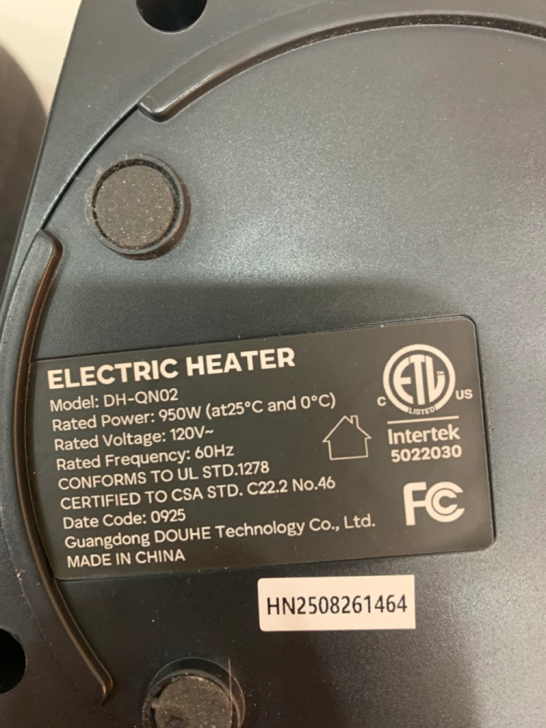 Electric Heater 950W - photo 2