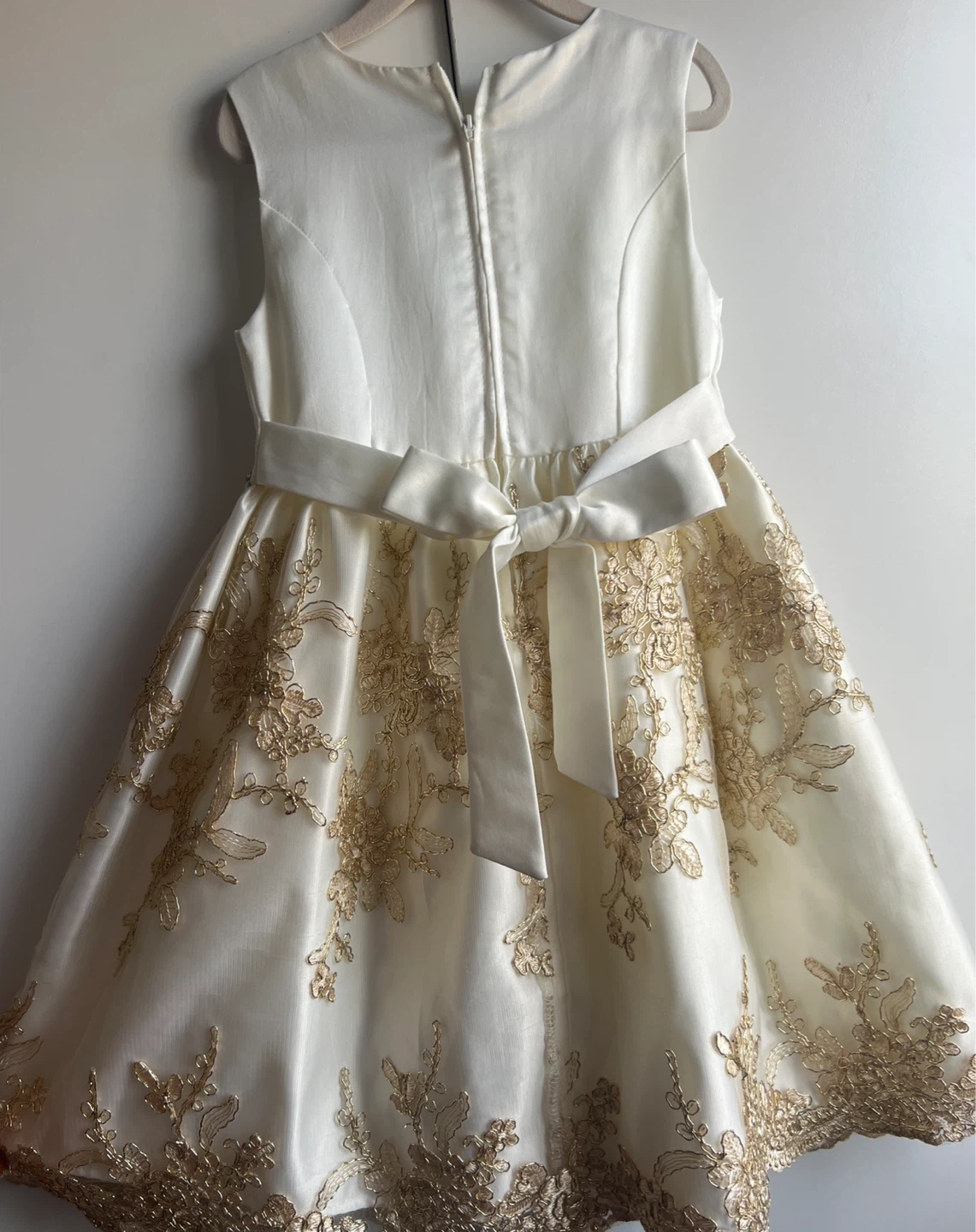 White & Gold Lace Dress - photo 2
