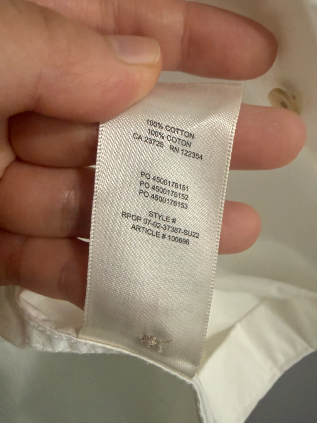 Aritzia Wilfred Free White Button-Up Shirt - photo 4